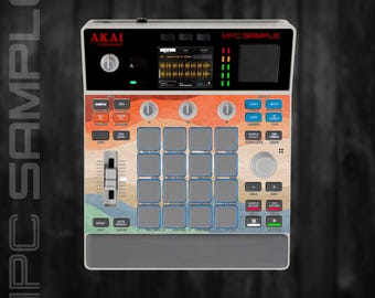 MPC Sample MIDDLE Section Only (No Screen!) Custom Skin / Vinyl Sticker Skin / Precut Holes / #128