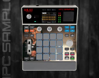 MPC Sample MIDDLE Section Only (No Screen!) Custom Skin / Vinyl Sticker Skin / Precut Holes / #113