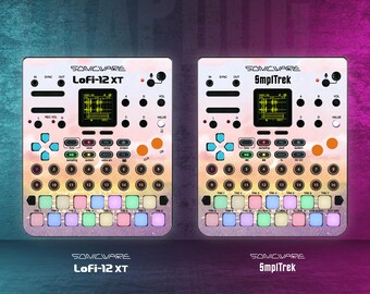 Custom SmplTrek & Lofi-12 XT Vinyl Faceplate Skin Sticker | Precut Holes | Send Us Your Artwork and Logo | Largest Skin Collection #22