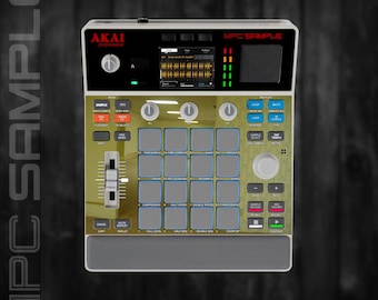 MPC Sample MIDDLE Section Only (No Screen!) Custom Skin / Vinyl Sticker Skin / Precut Holes / #123 Backrooms