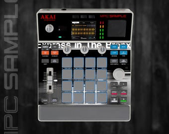 MPC Sample MIDDLE Section Only (No Screen!) Custom Skin / Vinyl Sticker Skin / Precut Holes / #118