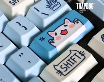 かわいい猫のPBT製アーティザンキーキャップ｜Cherry MXスイッチ用