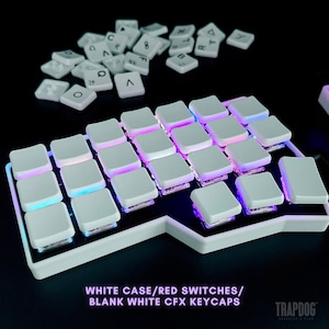 Corne Choc v4.1 Low Profile Split Keyboard – Wired Hotswap Choc v1/v2 | 10 Case Colors | English/Hiragana Keycaps | 46 Keys Column Staggered