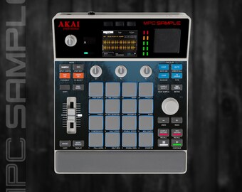 MPC Sample MIDDLE Section Only (No Screen!) Custom Skin / Vinyl Sticker Skin / Precut Holes / #126