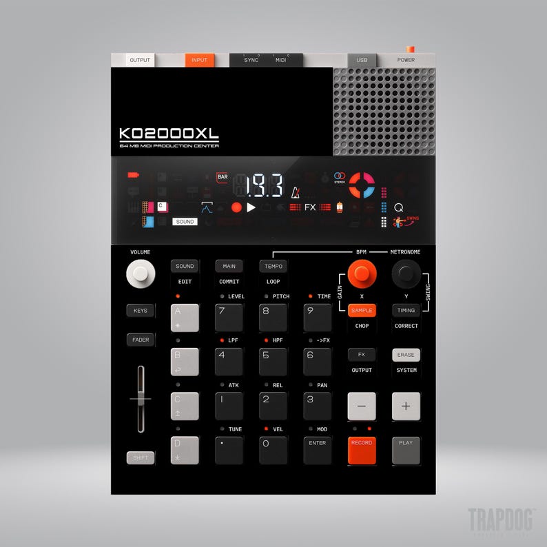 EP-133 KO II / Ep-40 Riddim / Vinyl Sticker Skin / Precut Holes ...
