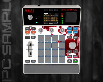 MPC Sample MIDDLE Section Only (No Screen!) Custom Skin / Vinyl Sticker Skin / Precut Holes / #138