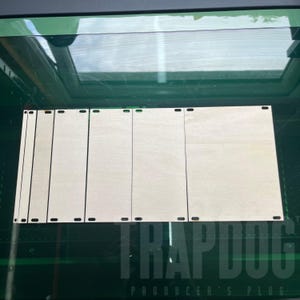 Pannelli grezzi Eurorack in legno di balsa da 1,5 mm / Pannelli grezzi Eurorack per riempire gli spazi vuoti / Inviaci un messaggio per dimensioni personalizzate