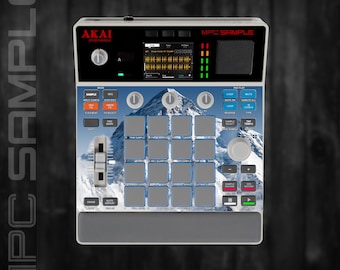 MPC Sample MIDDLE Section Only (No Screen!) Custom Skin / Vinyl Sticker Skin / Precut Holes / #122