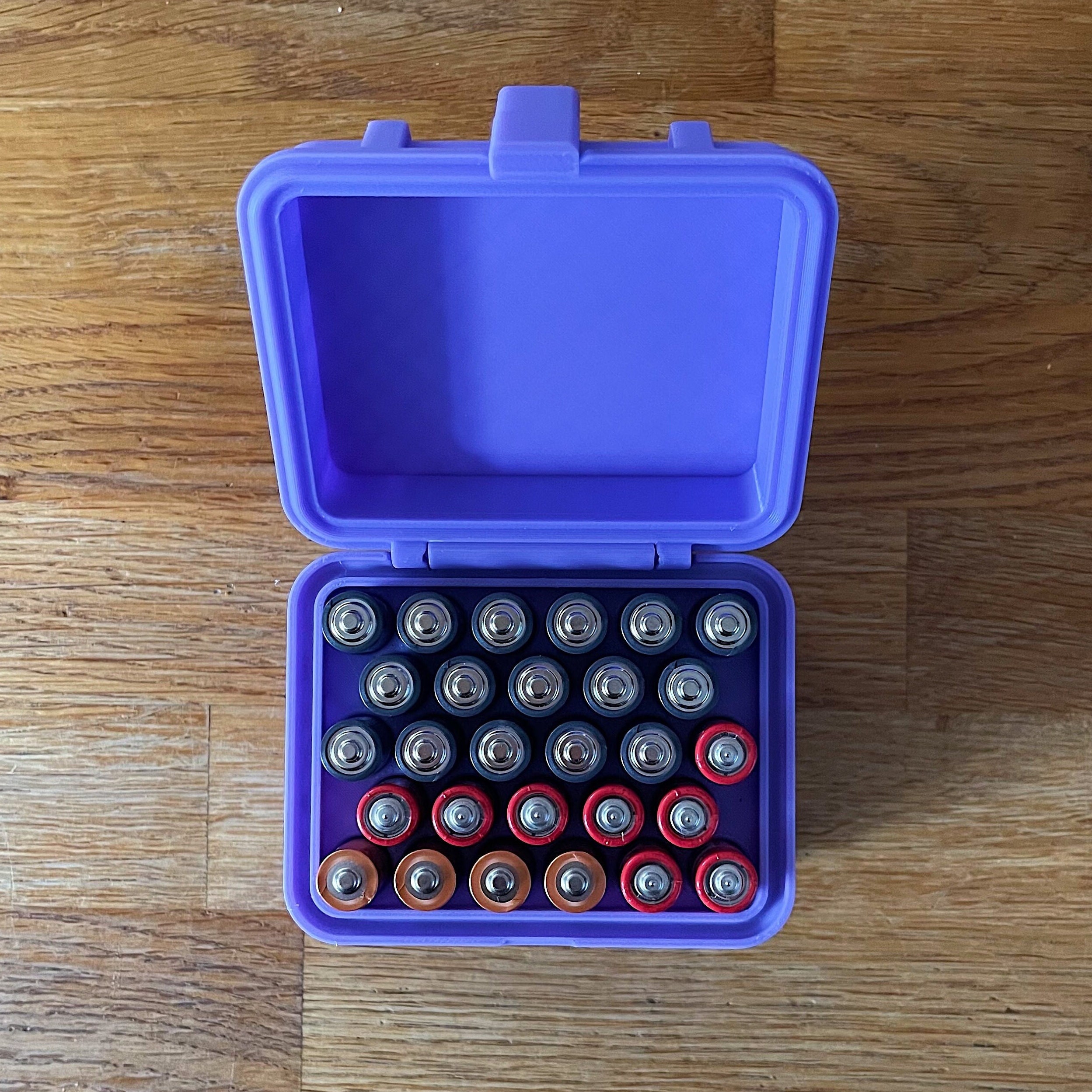 104 Grids Portable Battery Organizer, Battery Storage Box, Carrying Case Holder With Battery Tester, With Accurately Captures AA, AAA, C, D, And 9V Battery Readings