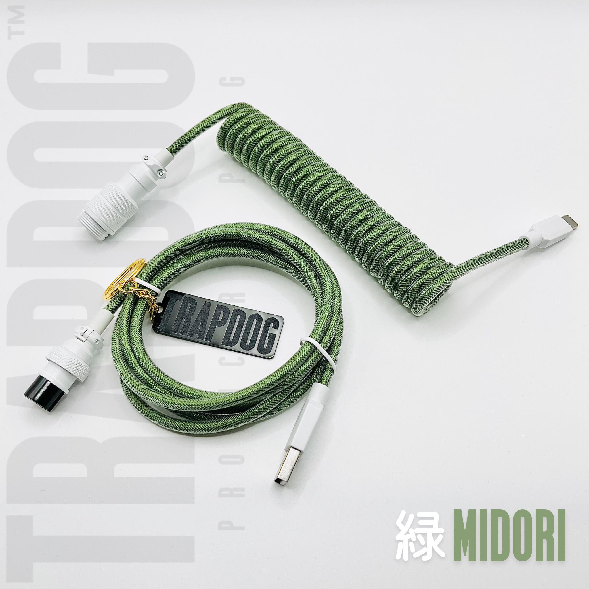キーボード conductor [conductor] TRAPDOG® 'MIDORI' Pro Coiled Keyboard Cable #26 - Etsy Israel
