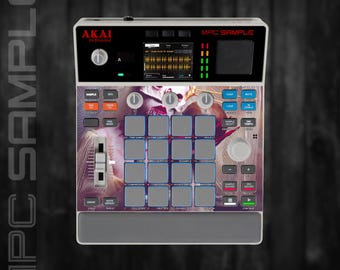 MPC Sample MIDDLE Section Only (No Screen!) Custom Skin / Vinyl Sticker Skin / Precut Holes / #132