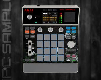 MPC Sample MIDDLE Section Only (No Screen!) Custom Skin / Vinyl Sticker Skin / Precut Holes / #121