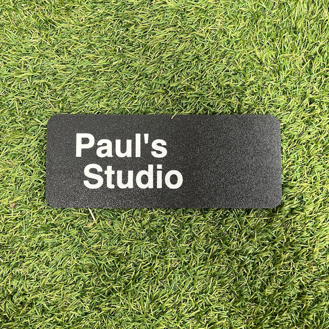 Custom Sign for Door & Wall / 15 Colours Available / Choose Text and ...