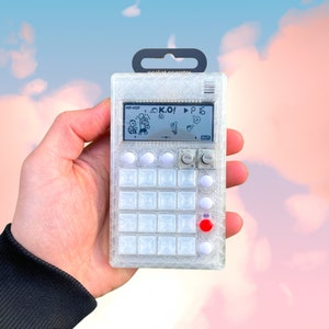 TRAPDOG® TRANSPARENT (Improved V2) Pocket Operator Case / 3D Printed / Biggest Pads In The Game 1cm x 1cm / Gift For TE Producer