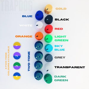 TRAPDOG® Coloured Pla Knobs / Perfect for SP404 / DJ Knobs / Mixer knobs Set / EQ knobs / Potentiometer knobs / 3D Printed / D-Shaft Knobs