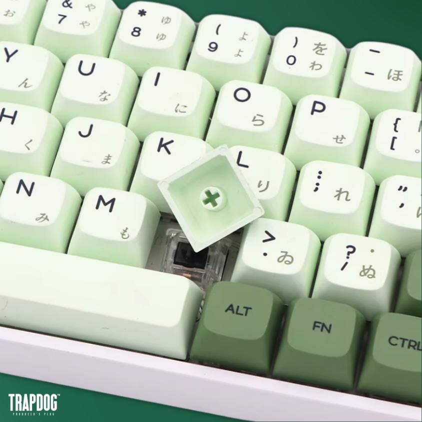 かわいい日本の抹茶PBT製アーティザンキーキャップ｜MXスイッチ用ZDA