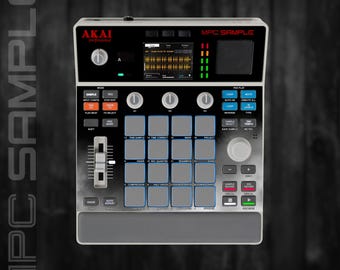 MPC Sample MIDDLE Section Only (No Screen!) Custom Skin / Vinyl Sticker Skin / Precut Holes / #114