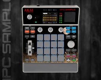 MPC Sample MIDDLE Section Only (No Screen!) Custom Skin / Vinyl Sticker Skin / Precut Holes / #124