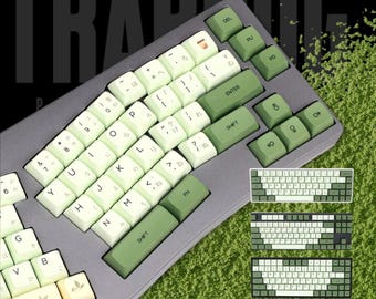 かわいい日本の抹茶PBT製アーティザンキーキャップ｜MXスイッチ用ZDA