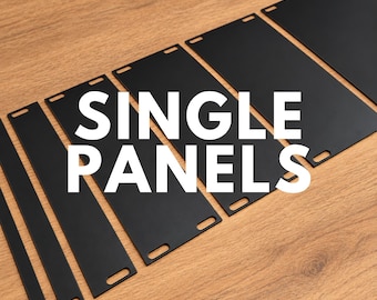 Single Eurorack Blank Panels – 1hp, 2hp, 2hp vent, 3hp, 4hp, 5hp, 6hp, 8hp, 10hp, 12hp and 20hp , Black PCB Modular Synthesizer Blanks