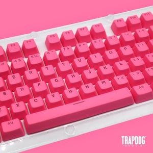 Multi-Coloured PBT Doubleshot Backlit Cute Artisan Keycaps | OEM Profile For MX Switches | 104-Key Custom Set for Mechanical Keyboards