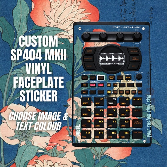 CUSTOM SP404 MKII Vinyl Faceplate Sticker | Choose Image and Text