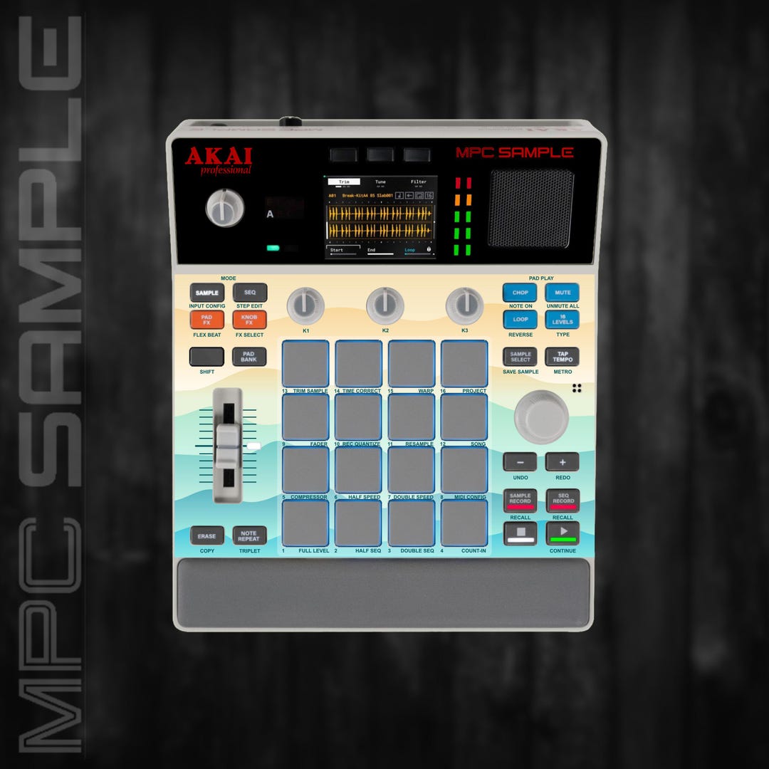 Mpc Studio Custom MPC Sample Custom Skin / Vinyl Sticker Skin / Precut Holes / #22 - Etsy