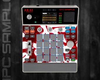 MPC Sample MIDDLE Section Only (No Screen!) Custom Skin / Vinyl Sticker Skin / Precut Holes / #140