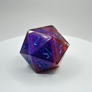 Purp n’ Pink Cosmo Chonk - Dice (Chonky D20) for TTRPGs and Boardgames