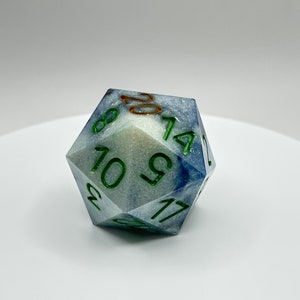 Tempermental Tundra Chonk - Dice (Chonky D20) for TTRPGs and Boardgames
