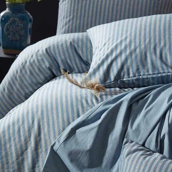 Striped Linen Duvet Etsy