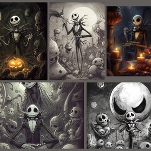 Direct downloaden - Jack Skellington Digital Art Pack