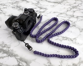 Paracord Camera Neck Strap - Snake Knot w/ Attachments (For Mirrorless and DSLR Cameras)