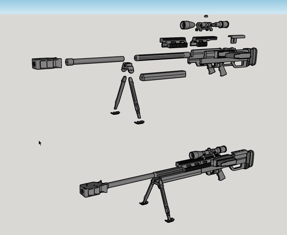 MRS-15A Modular Sniper Rifle Nerf Rapidstrike Blaster Kit -  Finland