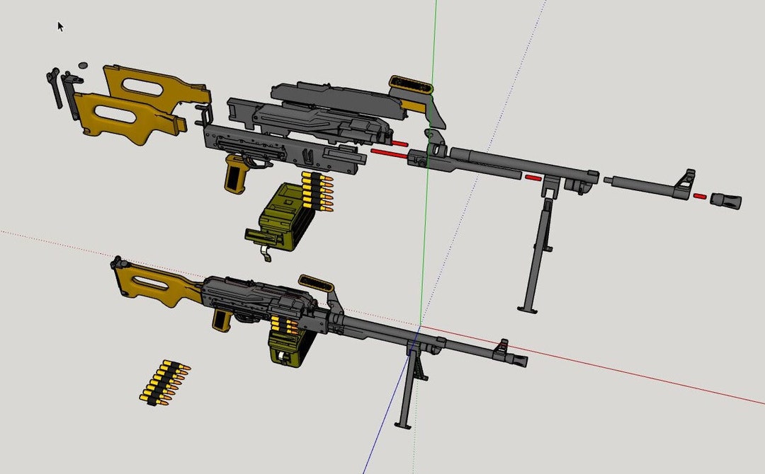 PKM GPMG 1/4 Scale Model STL Etsy