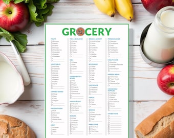 編集可能な食事プランナーと食料品リストのPDF