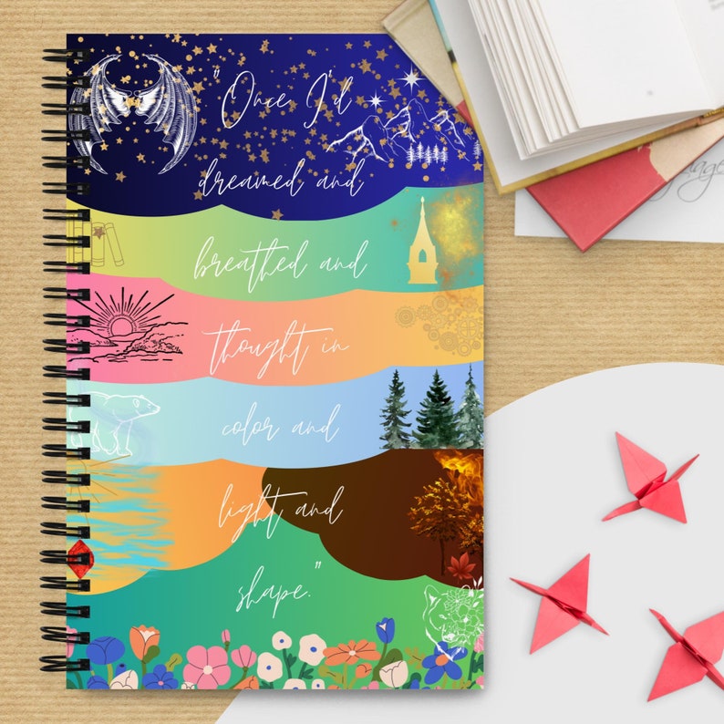 ACOTAR Spiral Notebook Etsy