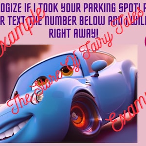Autoaccessoires, autostickers, parkeerstickers, gepersonaliseerde autoberichten, voertuigsticker, voorruitlabel, parkeerverontschuldigingskaart