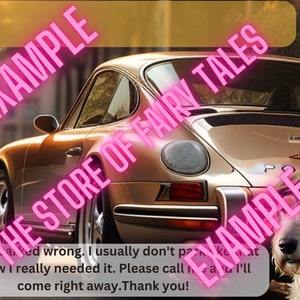 Autoaccessoires, autostickers, parkeerstickers, gepersonaliseerde autoberichten, aangepaste accessoires, voertuigsticker, voorruitlabel