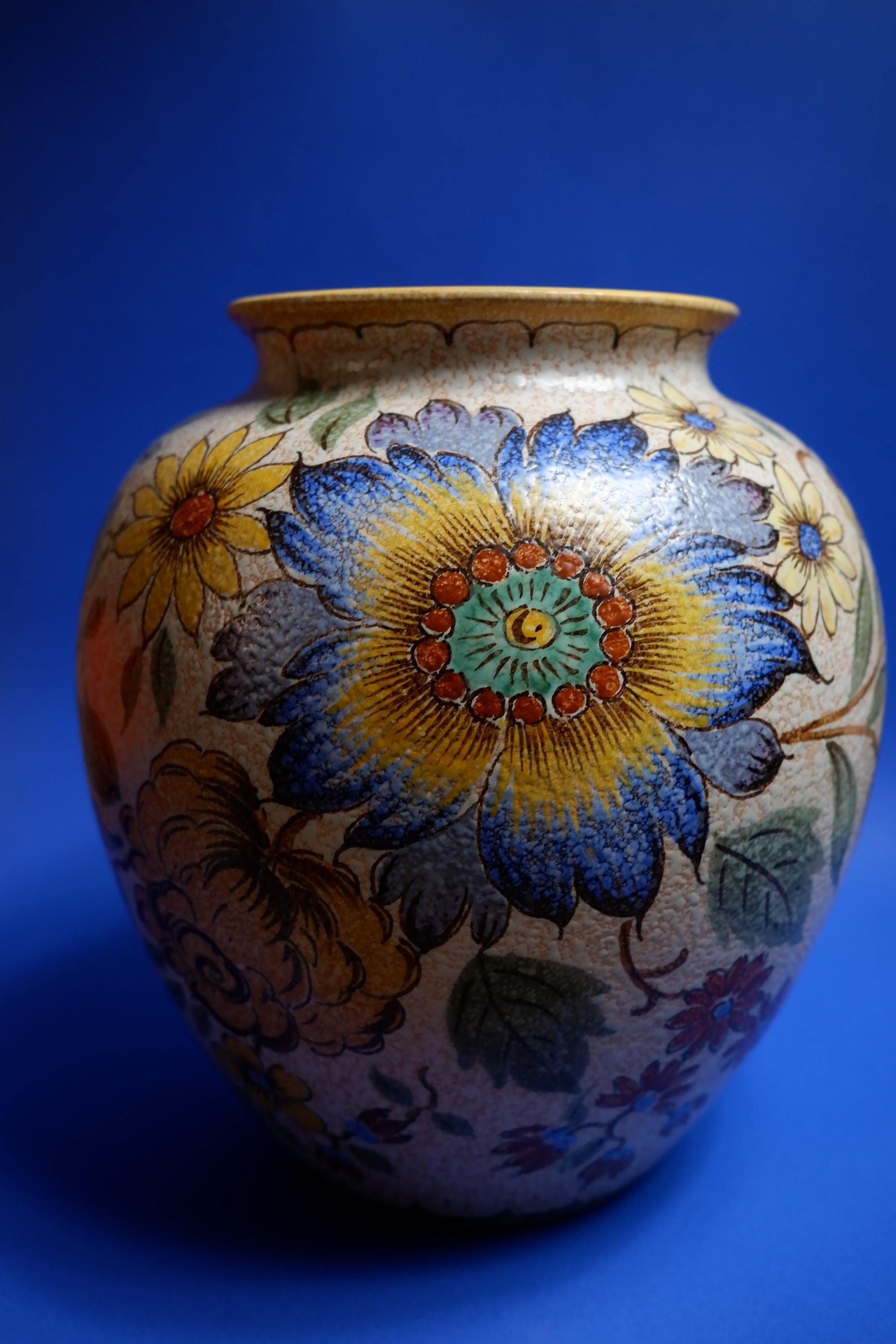 ビンテージgouda pottery Holland flower base Gouda Holland Vase - Etsy