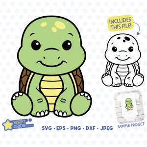 Cute Baby Turtle Svg, Layered Turtle Svg, Turtle Vector, Turtle Dxf, Turtle Clipart, Turtle Svg File, Turtle Png, Woodland Animal, Cricut