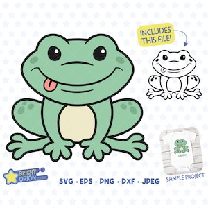 Cute Baby Frog Svg, Kawaii, Sticker, Baby vector Design, Print, Baby Animal, Baby Shower Shirt, Nursery, Clipart, Printable, Outline, Cricut
