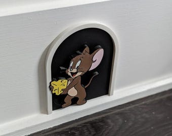 Tom ve Jerry Dekoratif Duvar Deliği handmade