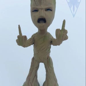 Angry Groot Figure Comic Strip 15cm handmade