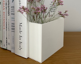Square Minimalist Book End Vase