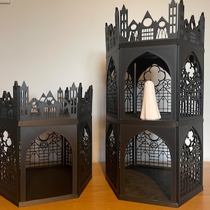 York Ghost Merchant Figurine Stand Tower / Gothic Stand / Apothecary Stand