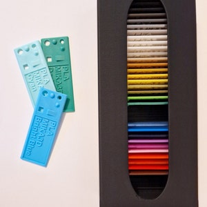 3D Printing Colour Swatch and Filament Testing Sliding Organisation Box STL Files