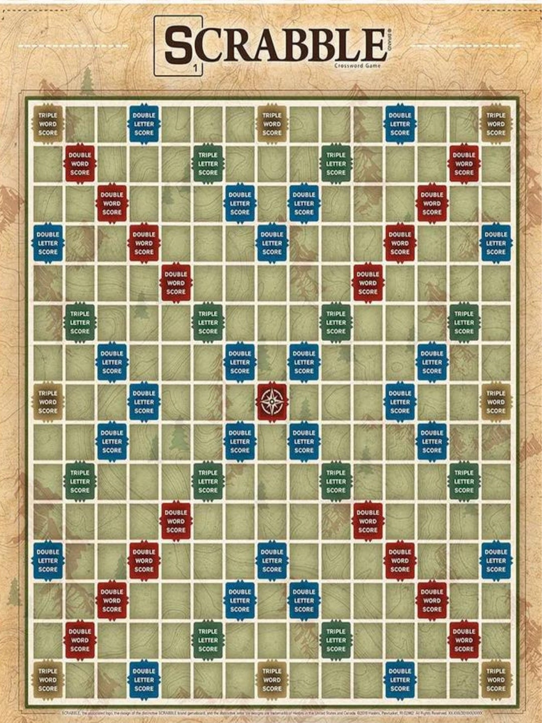 Printable Scrabble Game Printable Scrabble Game Board 100 - Etsy