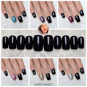 Square black nails - .de