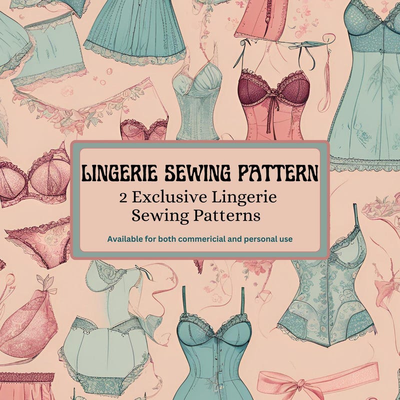 Lingerie Sewing Pattern Etsy